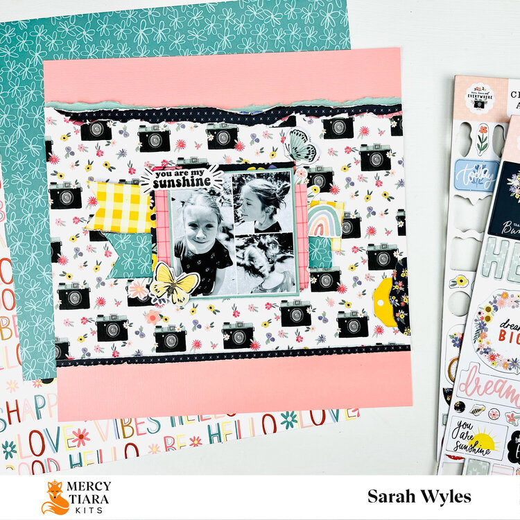 Carta Bella HERE THERE and EVERYWHERE 12"X12" Scrapbook Paper