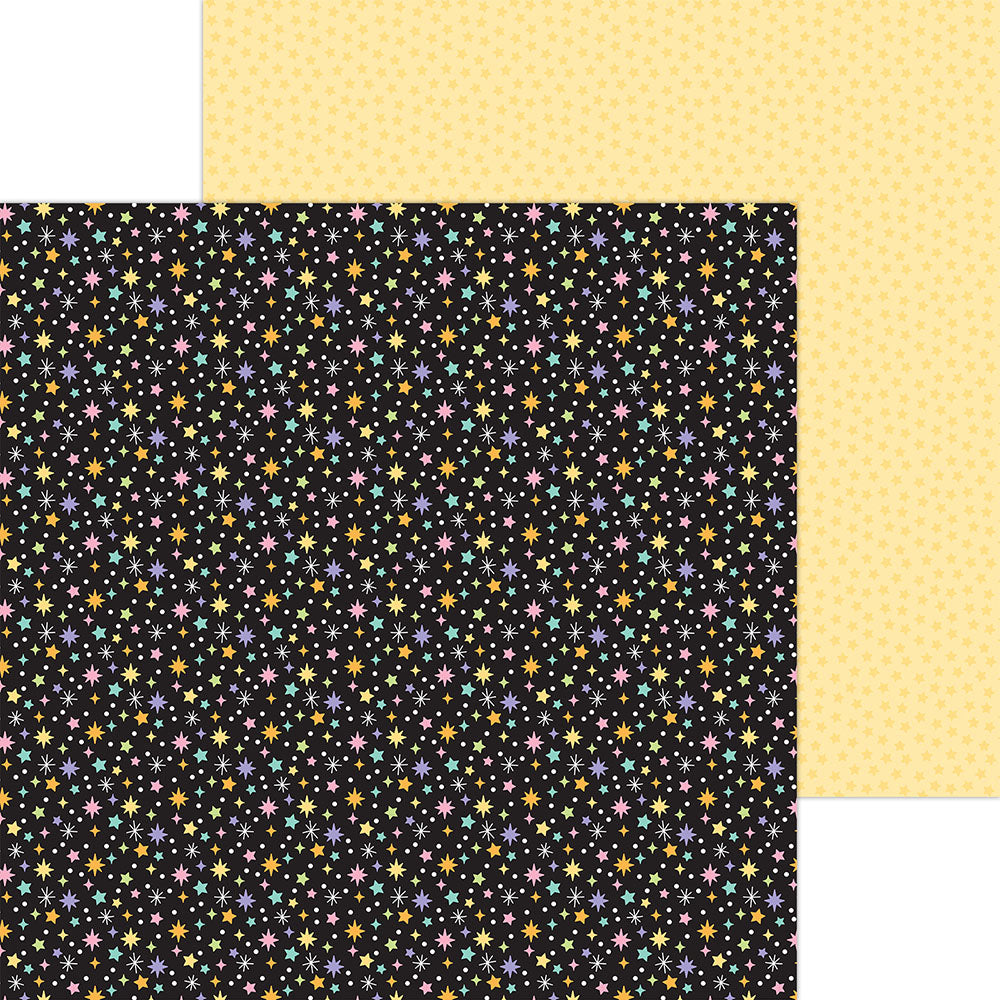 Doodlebug Sweet & Spooky MOONLIGHT MAGIC 12"X12 Scrapbook Paper