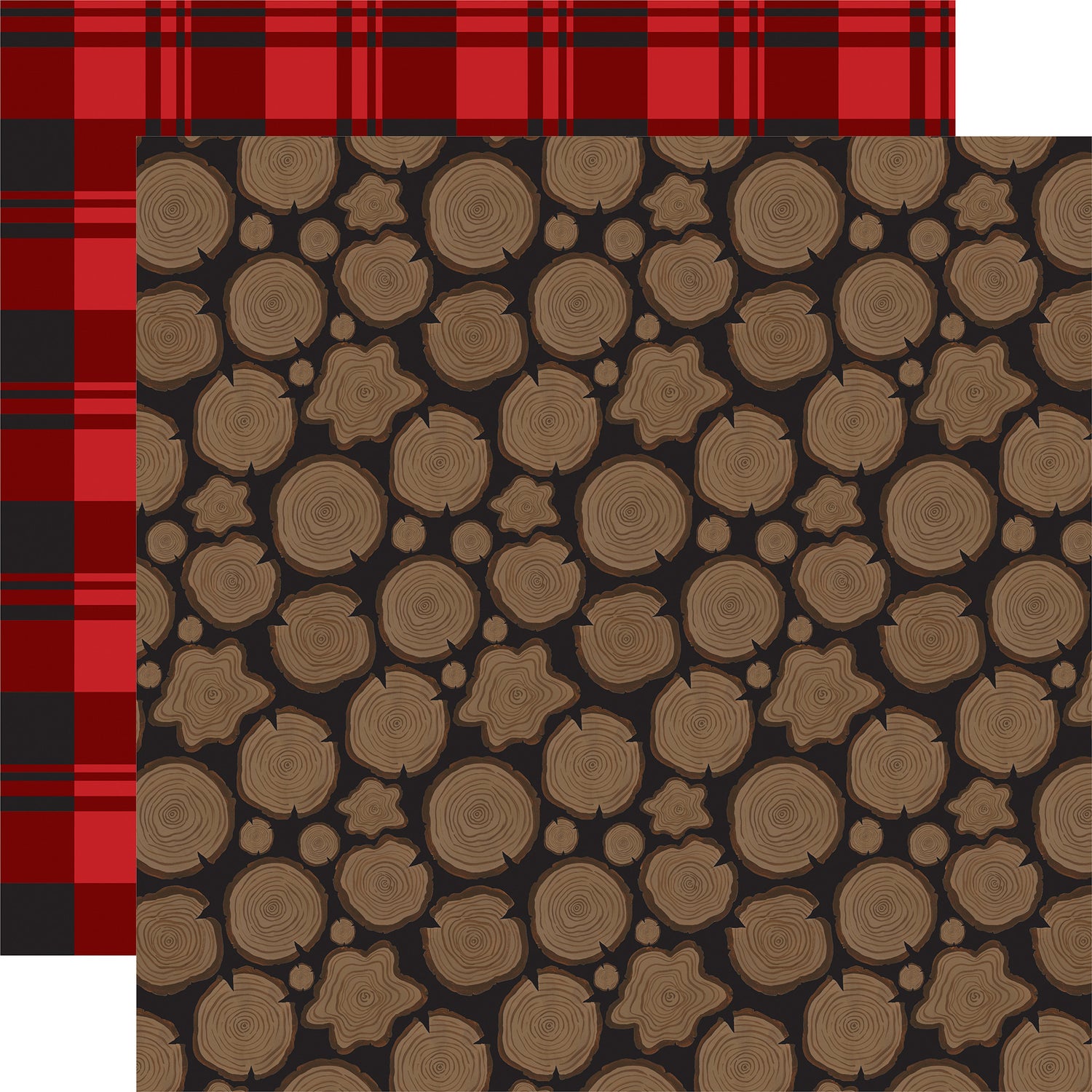 Echo Park LET’S LUMBERJACK Collection 12"X12" Scrapbook Paper
