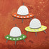 Scrapbooksrus Diecut Alien UFO SPACESHIP 3D Die Cut Scrapbook Embellishment