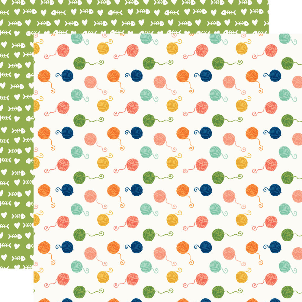 Simple Stories FUR BABY CAT 12”X12” Scrapbook Paper