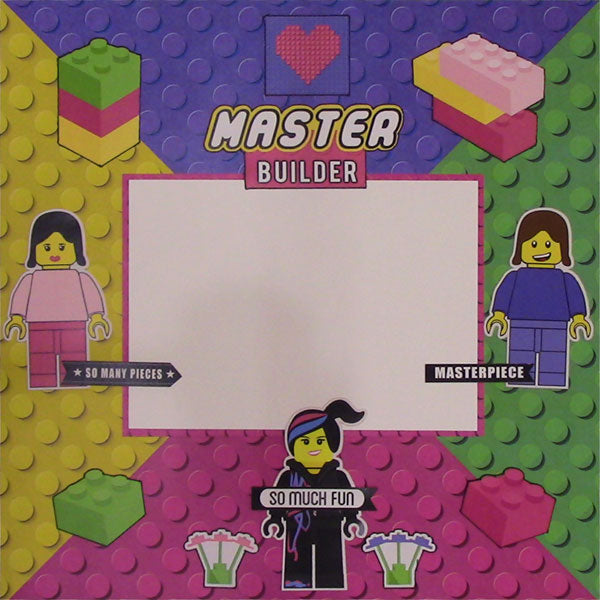 Building Block GIRL STICKER Lego World Brick