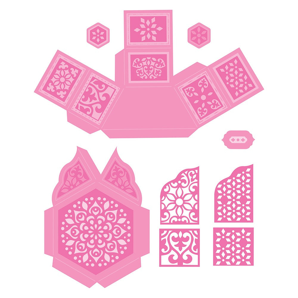 Tonic Studios SECRET AFFECTION HEXAGON Box Die Set
