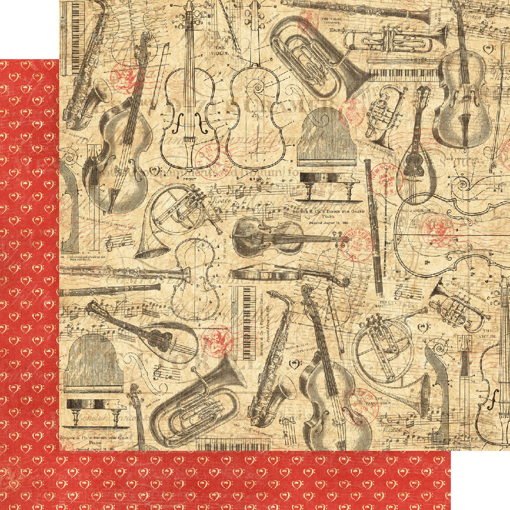 Graphic 45 Collector’s Edition LOVE NOTES 8X8 Collection Pack