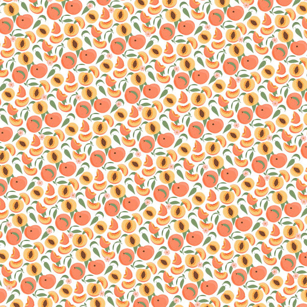 Scrapbook Customs PEACH GINGHAM 12"X12" Scrapbook Paper