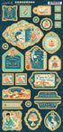 Graphic 45 CAFE PARISIAN Chipboard Stickers 25pc