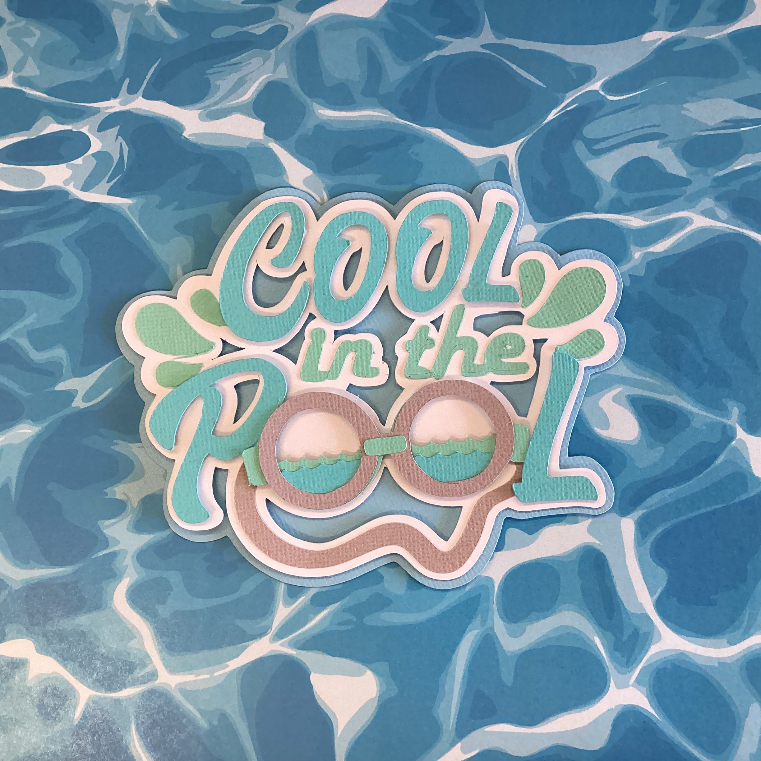 Summer COOL IN THE POOL Die Cuts