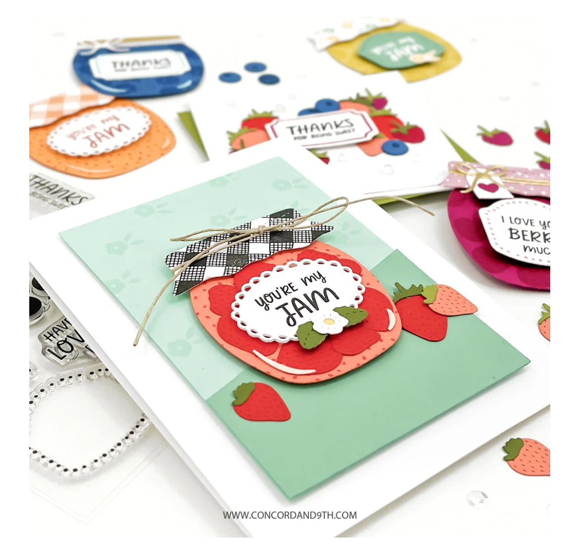 Concord & 9th BERRIES AND JAM Stamp & Die Set