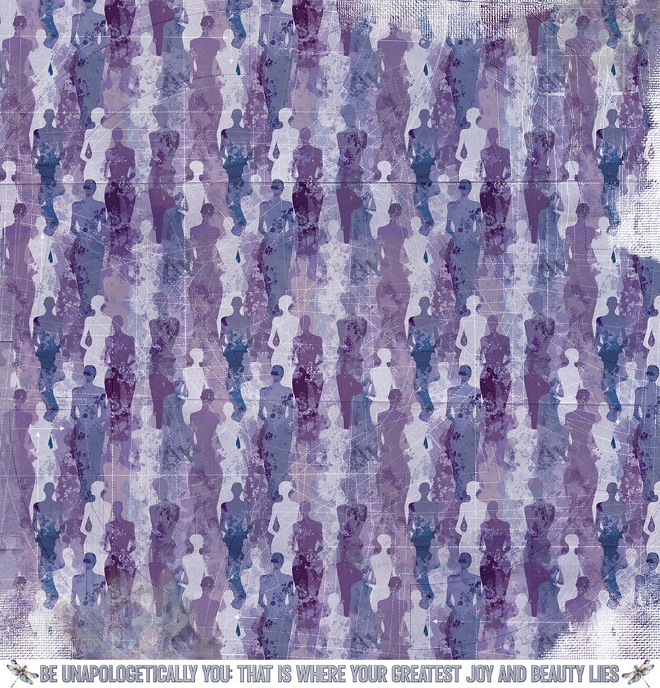 49 and Market PLUME & PETAL 12X12 Scrapbook Paper