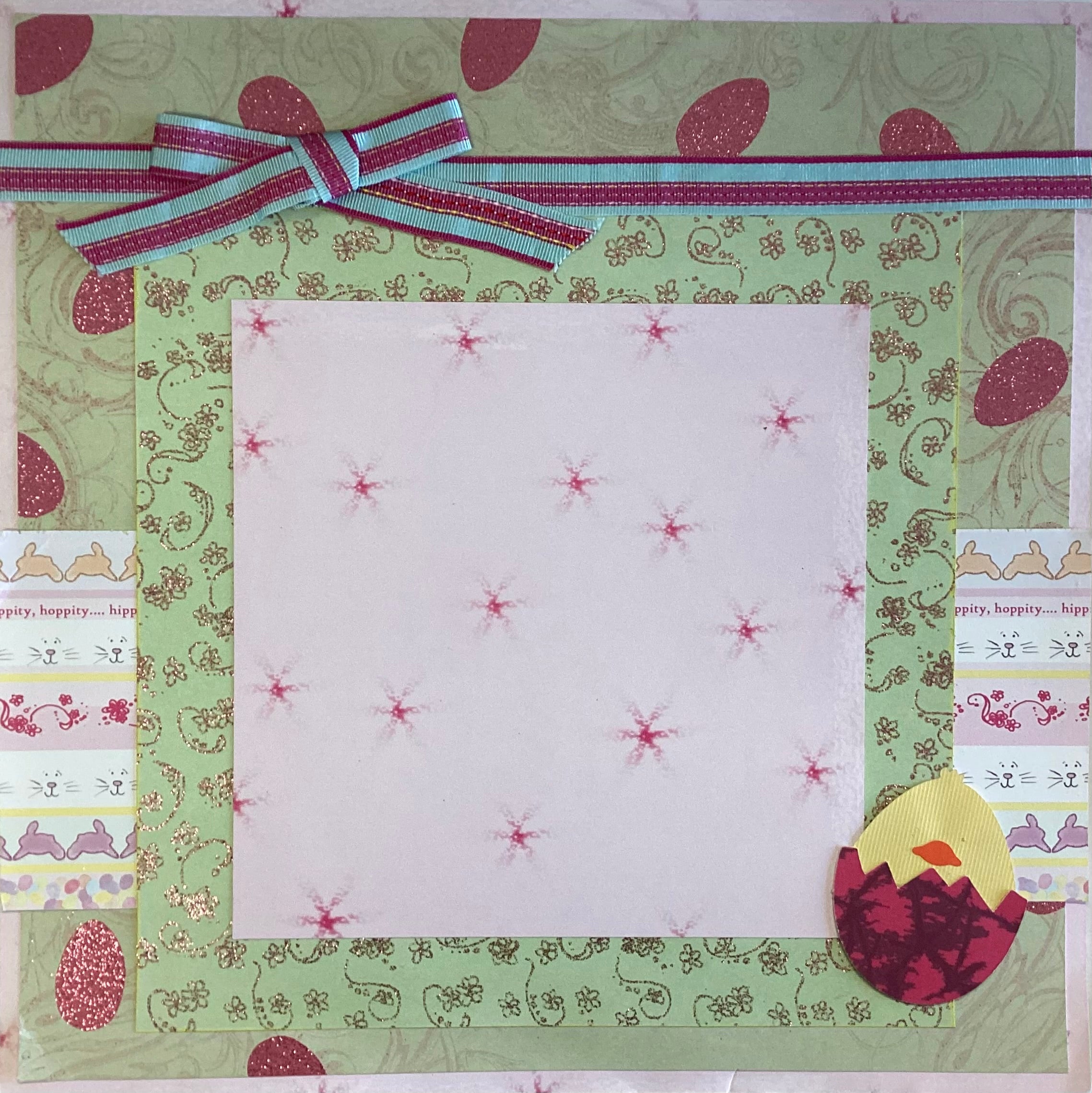 The Robin’s Nest BUNNY STRIPES Easter (2) 12x12 Page Kit