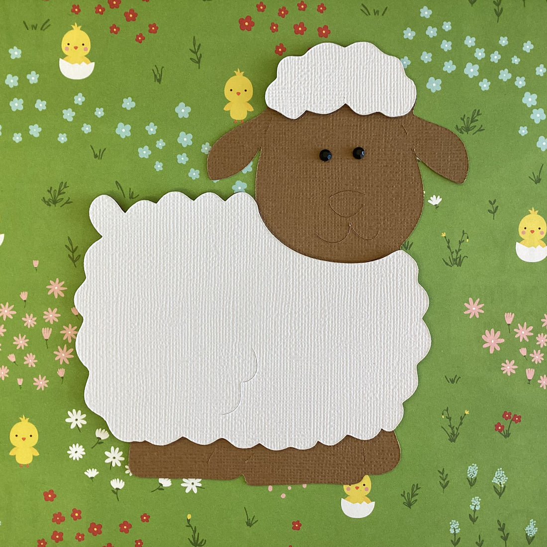 Scrapbooksrus Diecut SHEEP Scrapbook Animal Die Cut Embellishment