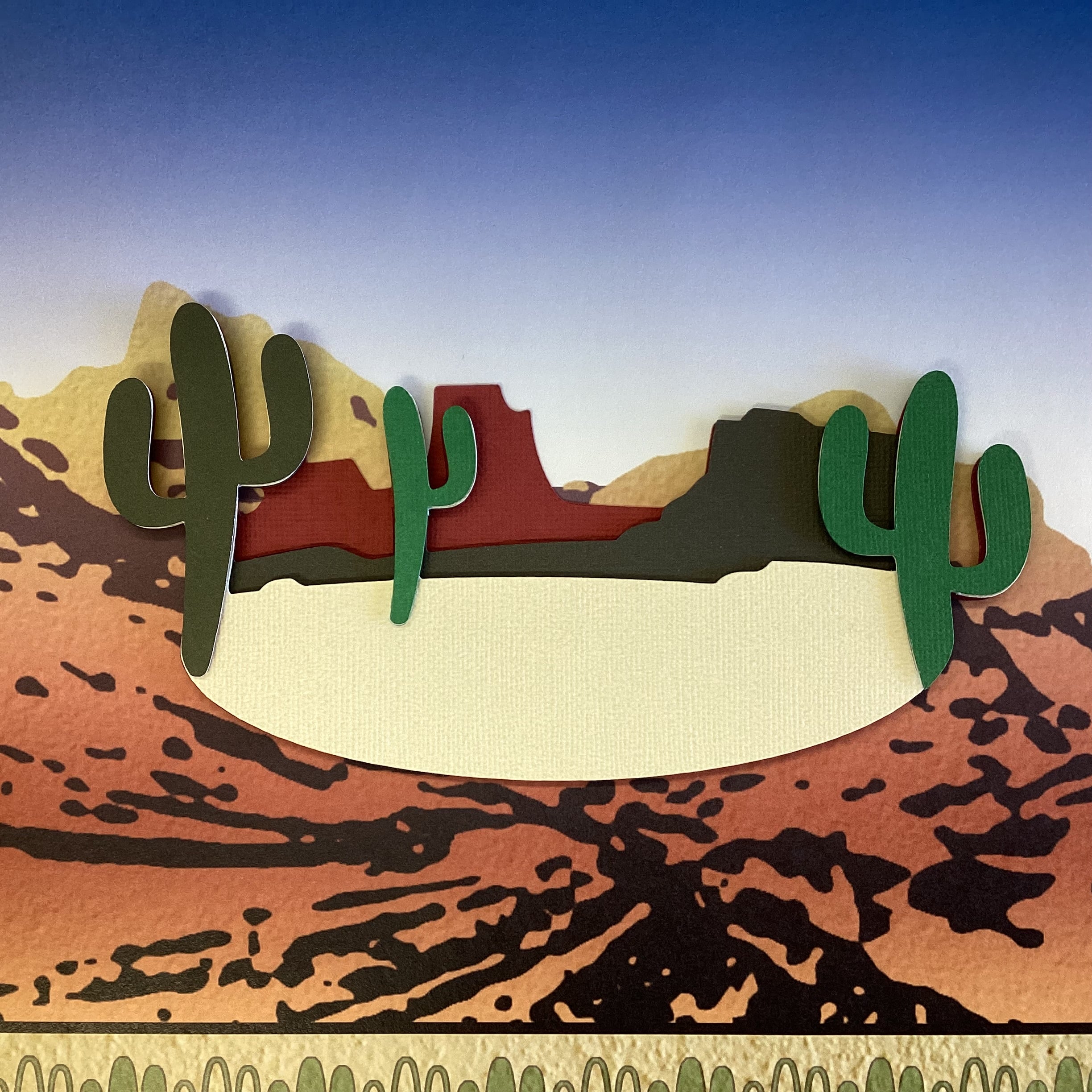 MOUNTAIN CACTUS Red Rock Mt. Charleston Grand Canyon Travel Laser Cut