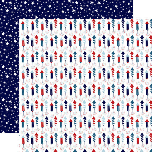 Echo Park STARS AND STRIPES FOREVER 12&quot;x12&quot; Scrapbook Paper
