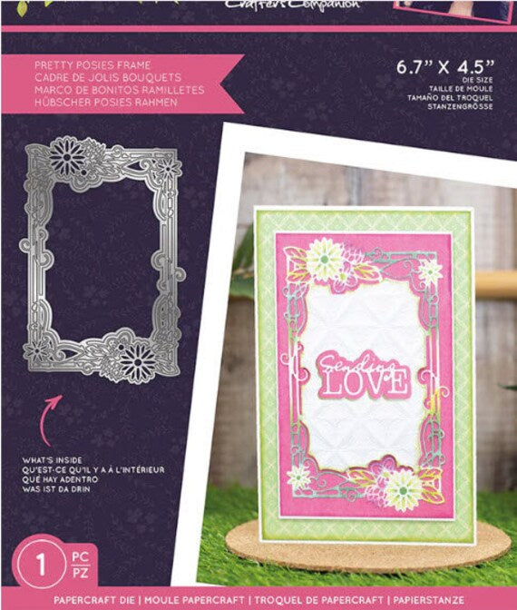 Crafter’s Companion Garden Florals PRETTY POSIES FRAME Die 1pc
