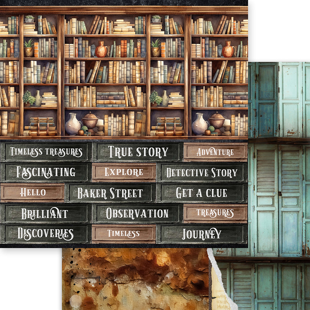 Asuka Studio GET A CLUE 12X12 Scrapbook Paper