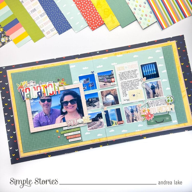 Simple Stories PACK YOUR BAGS Chipboard Frames 6pc