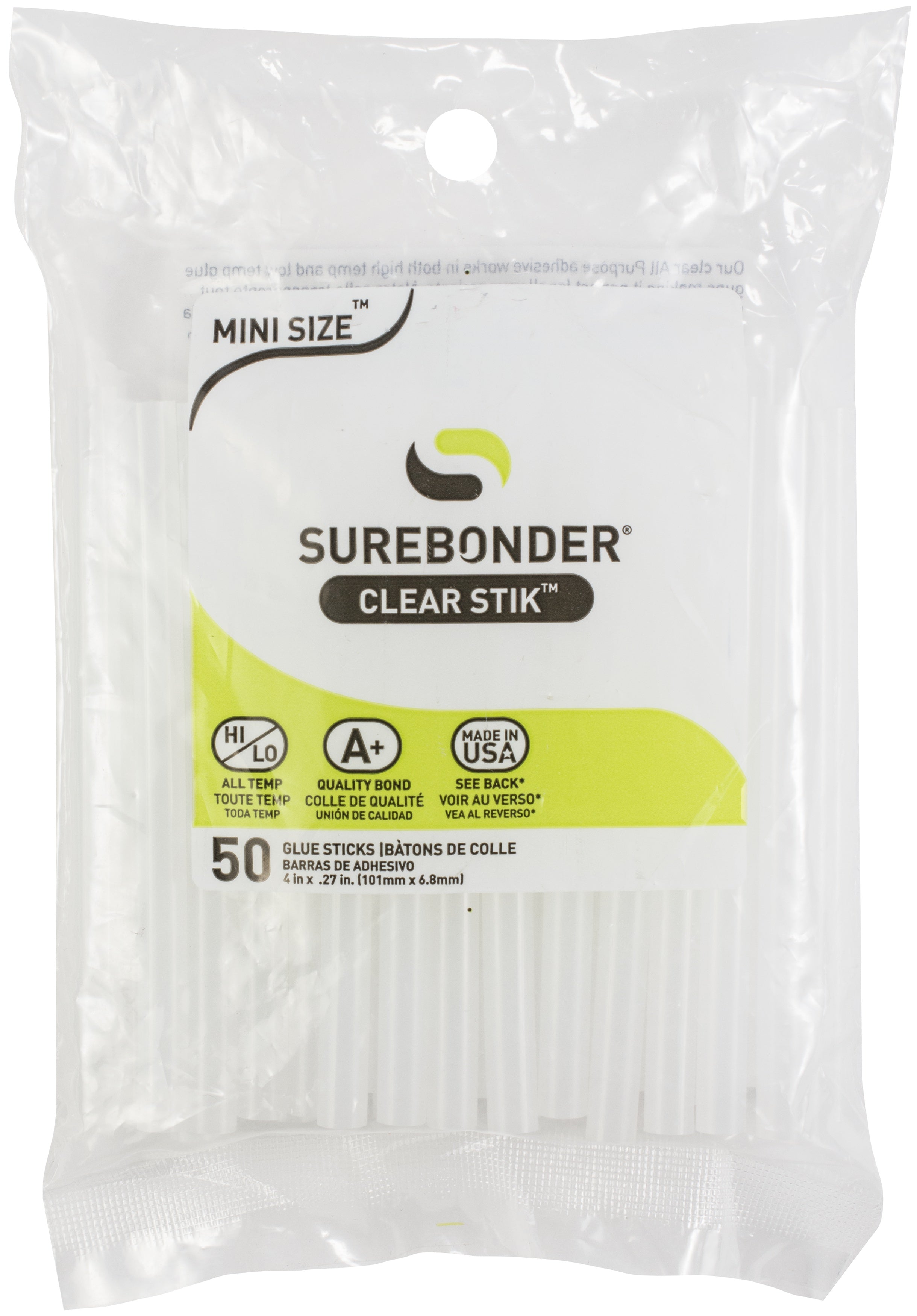 Surebonder ALL PURPOSE MINI GLUE STICKS Clear 50pc