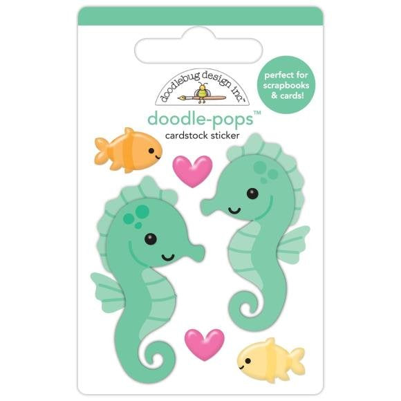 Doodlebug Doodle-Pops Summer Fun SAM & SALLY 3D Stickers