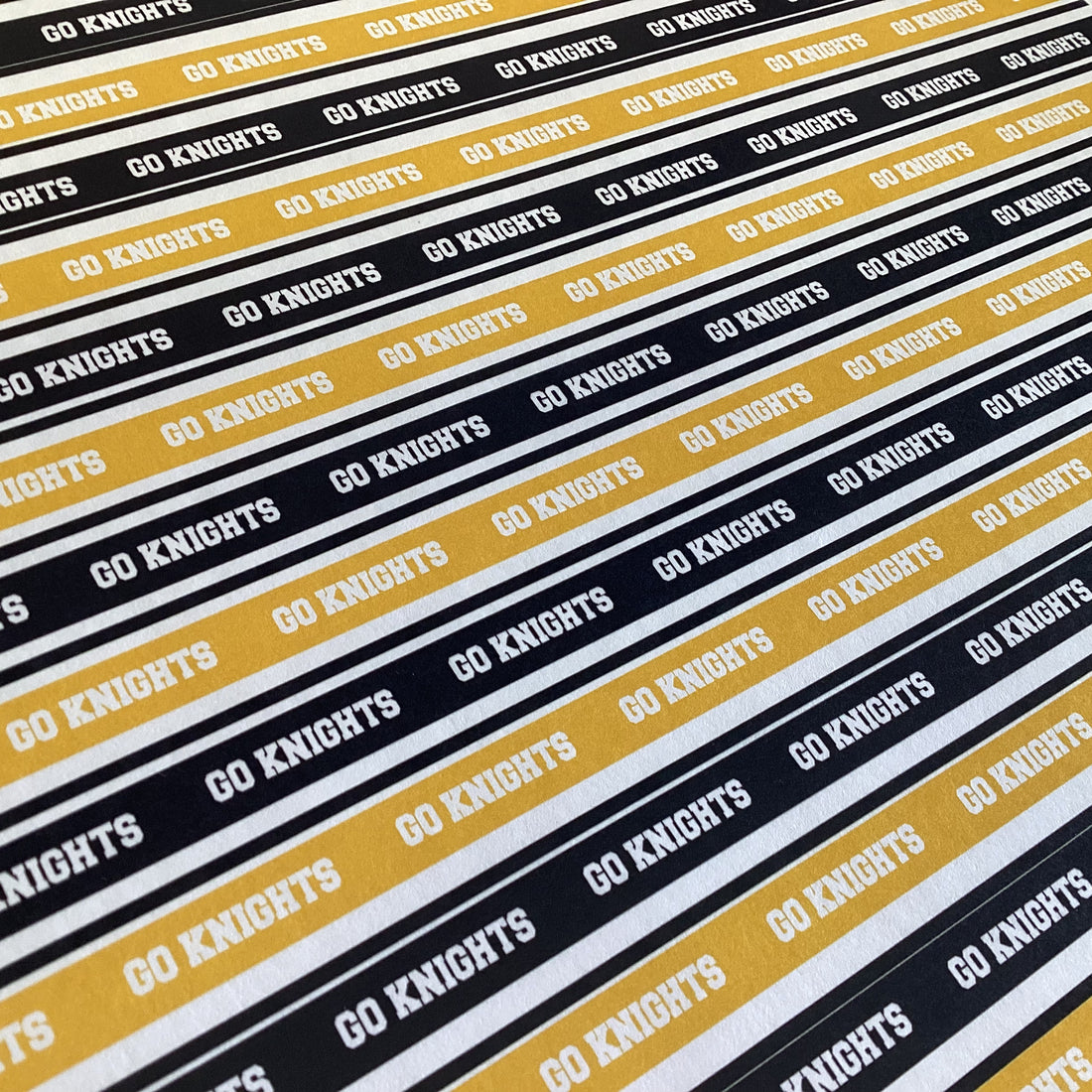 GOLDEN KNIGHTS Stripe 12"X12" Custom Travel Cardstock Sheet LV @Scrapbooksrus
