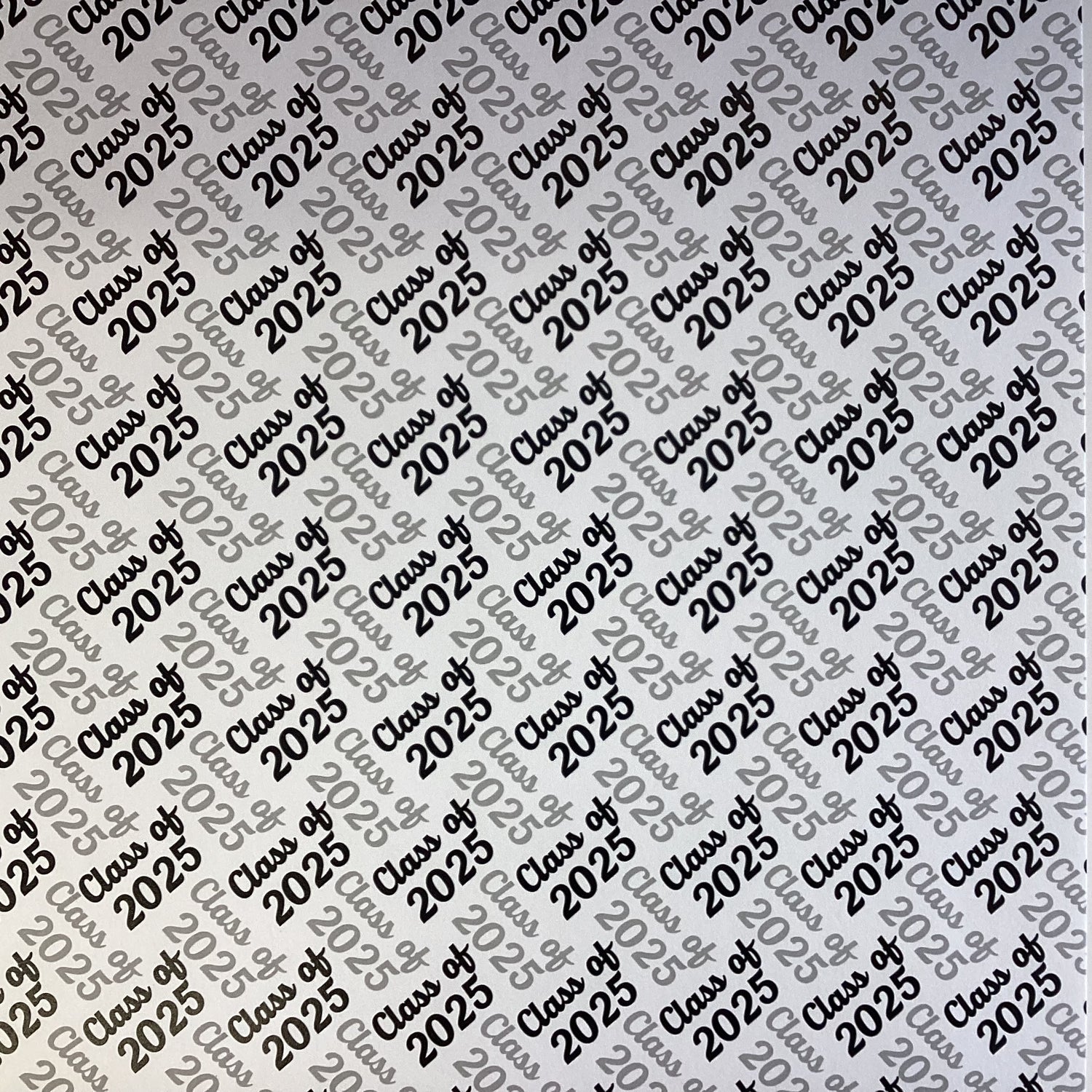 CLASS OF 2025 DIAGONAL 12"X12" Scrapbook Customs Paper
