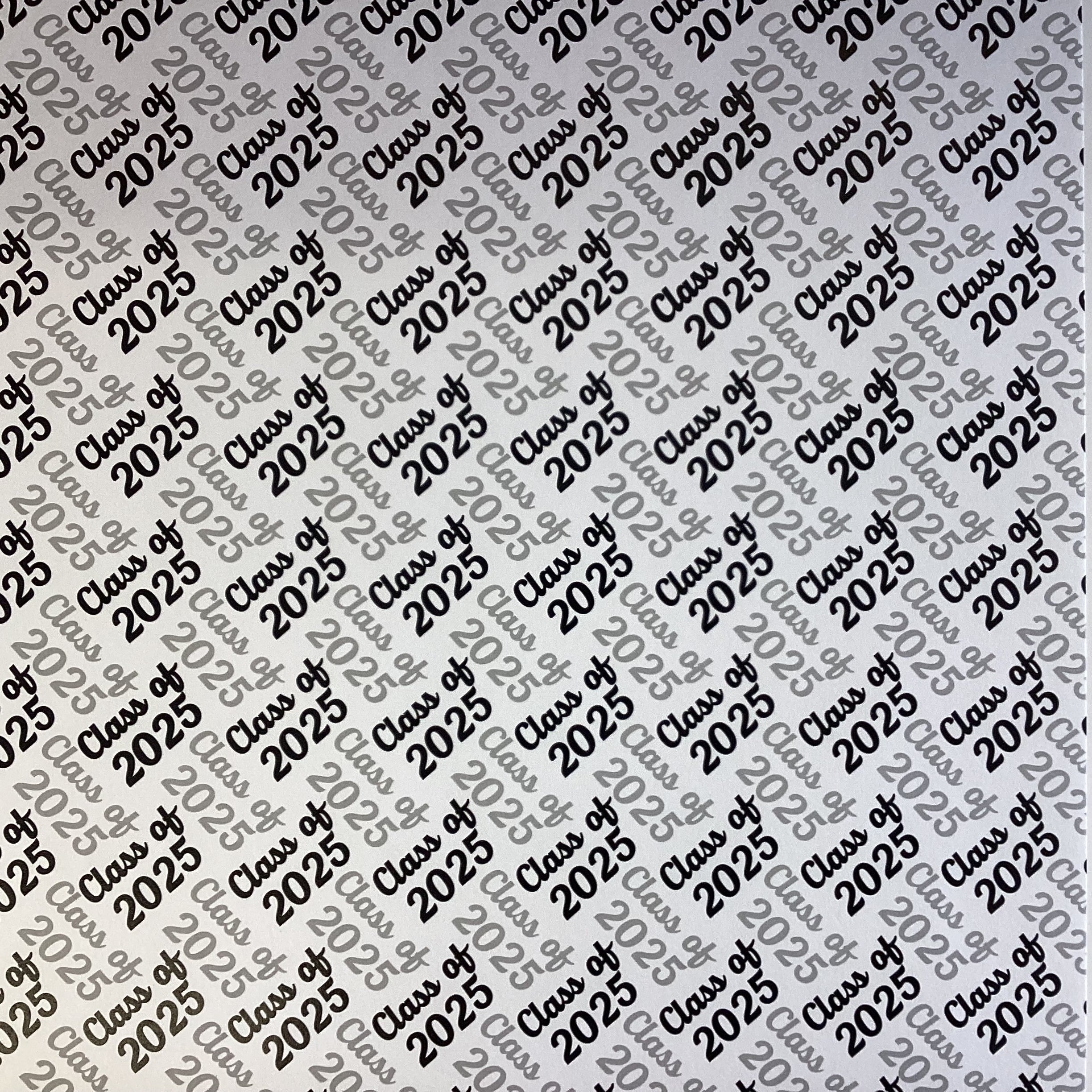 CLASS OF 2025 DIAGONAL 12"X12" Scrapbook Customs Paper