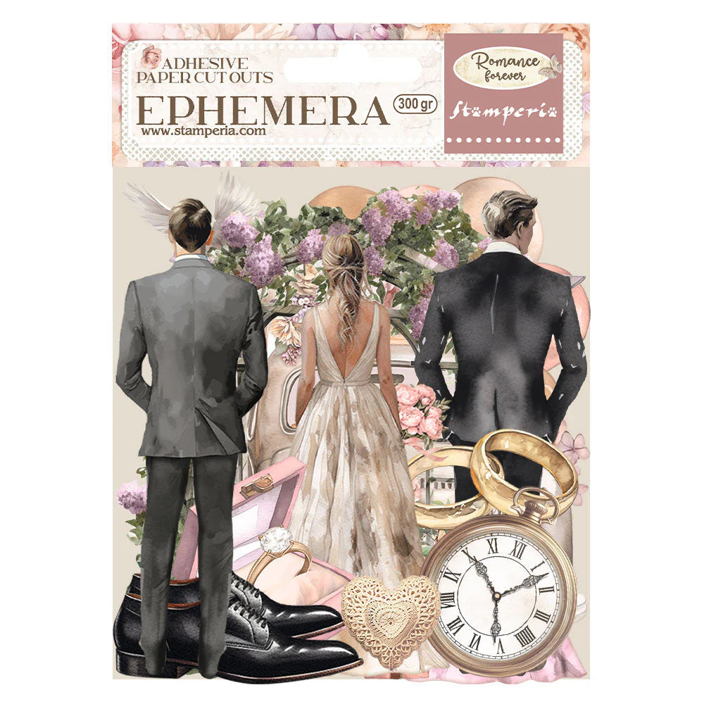 Stamperia ROMANCE FOREVER Adhesive Ephemera Cut Outs