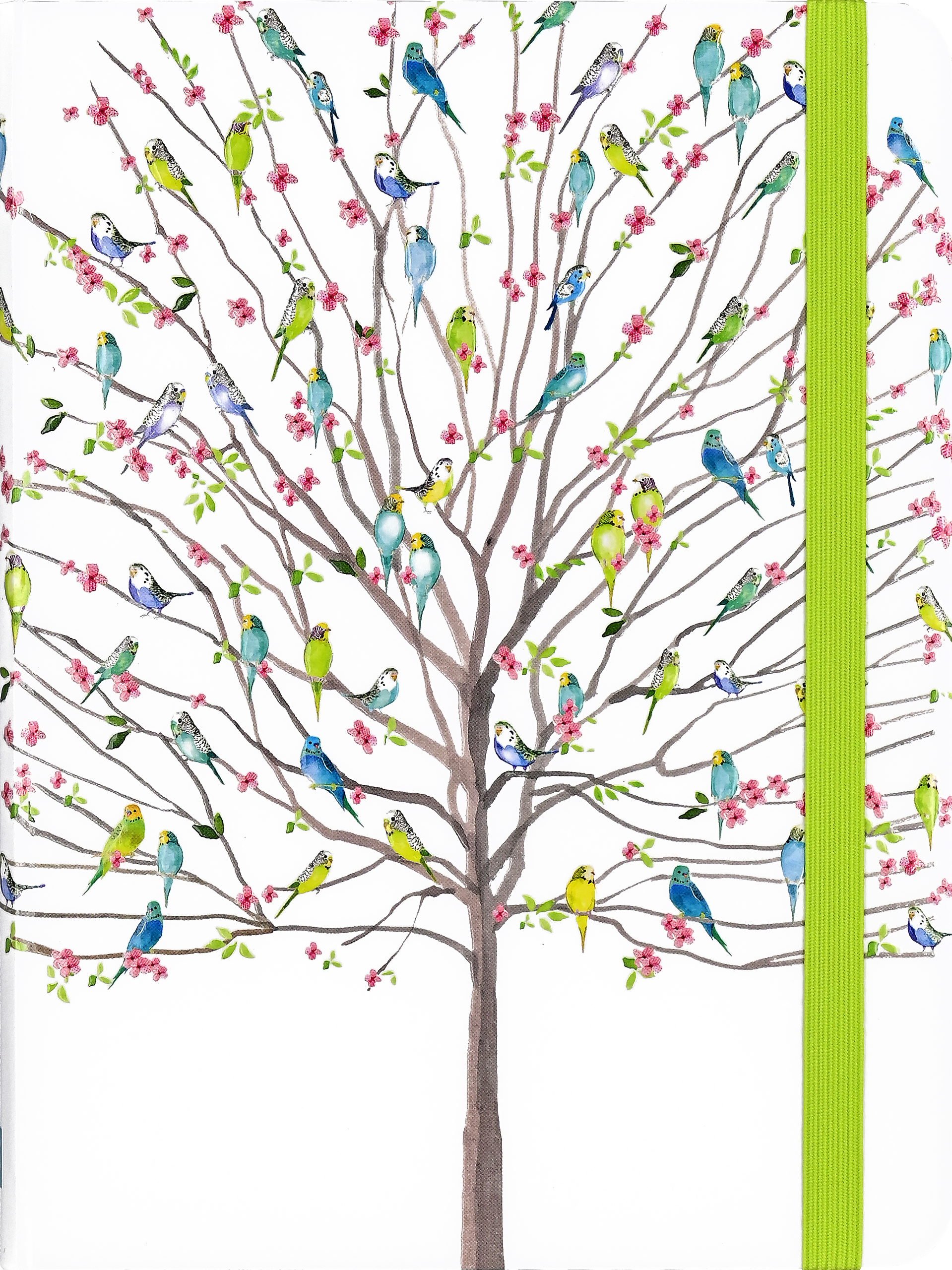 Peter Pauper TREE OF BUDGIES Journal Notebook