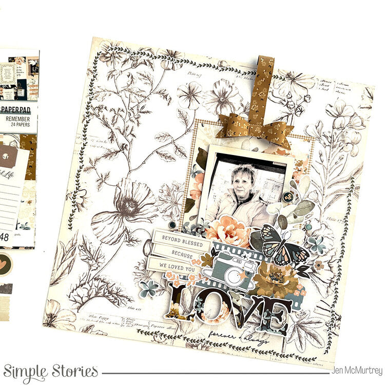 Simple Stories REMEMBER Chipboard Frames 6pc