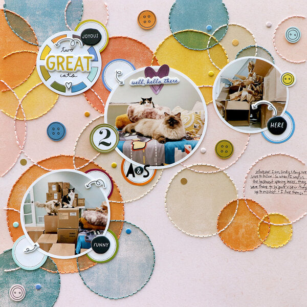 Vicki Boutin Discover + Create ALL AROUND 12"X12" Scrapbook Paper