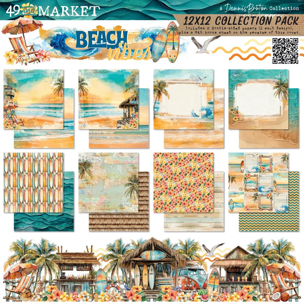 49 and Market BEACH VIBES 12X12 Collection Pack