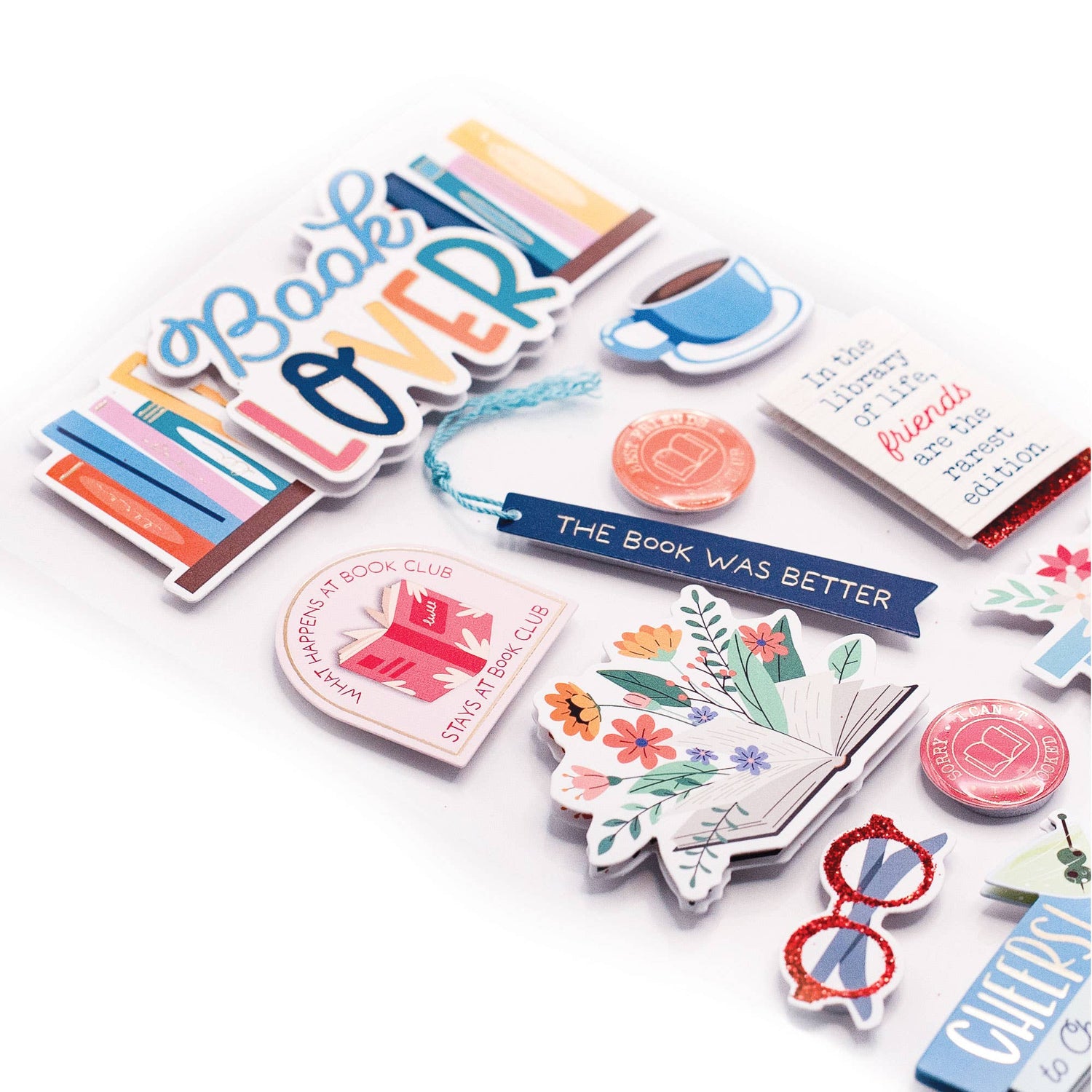 Paper House BOOK LOVER 3D Sticker 12pc