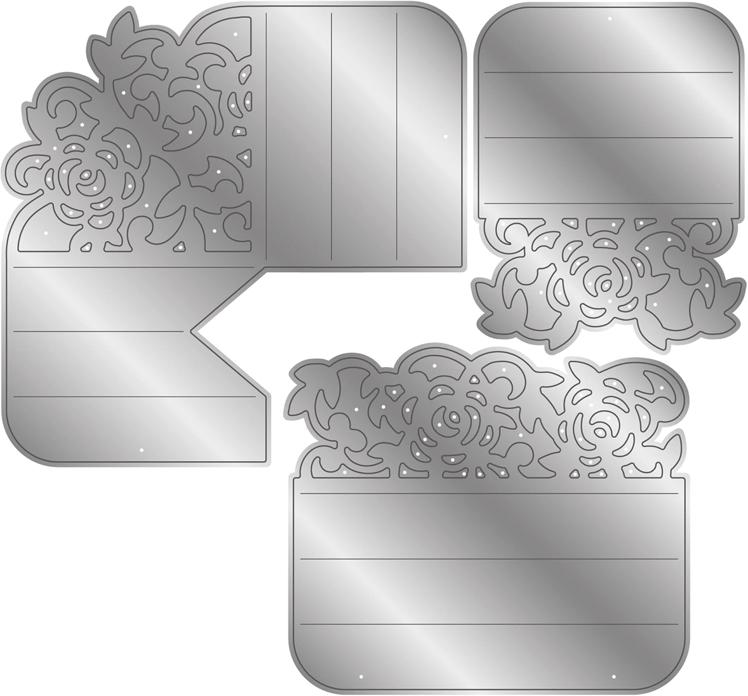 Gemini VINES 3D Concertina Boarder Set Metal Cutting Dies 3pc