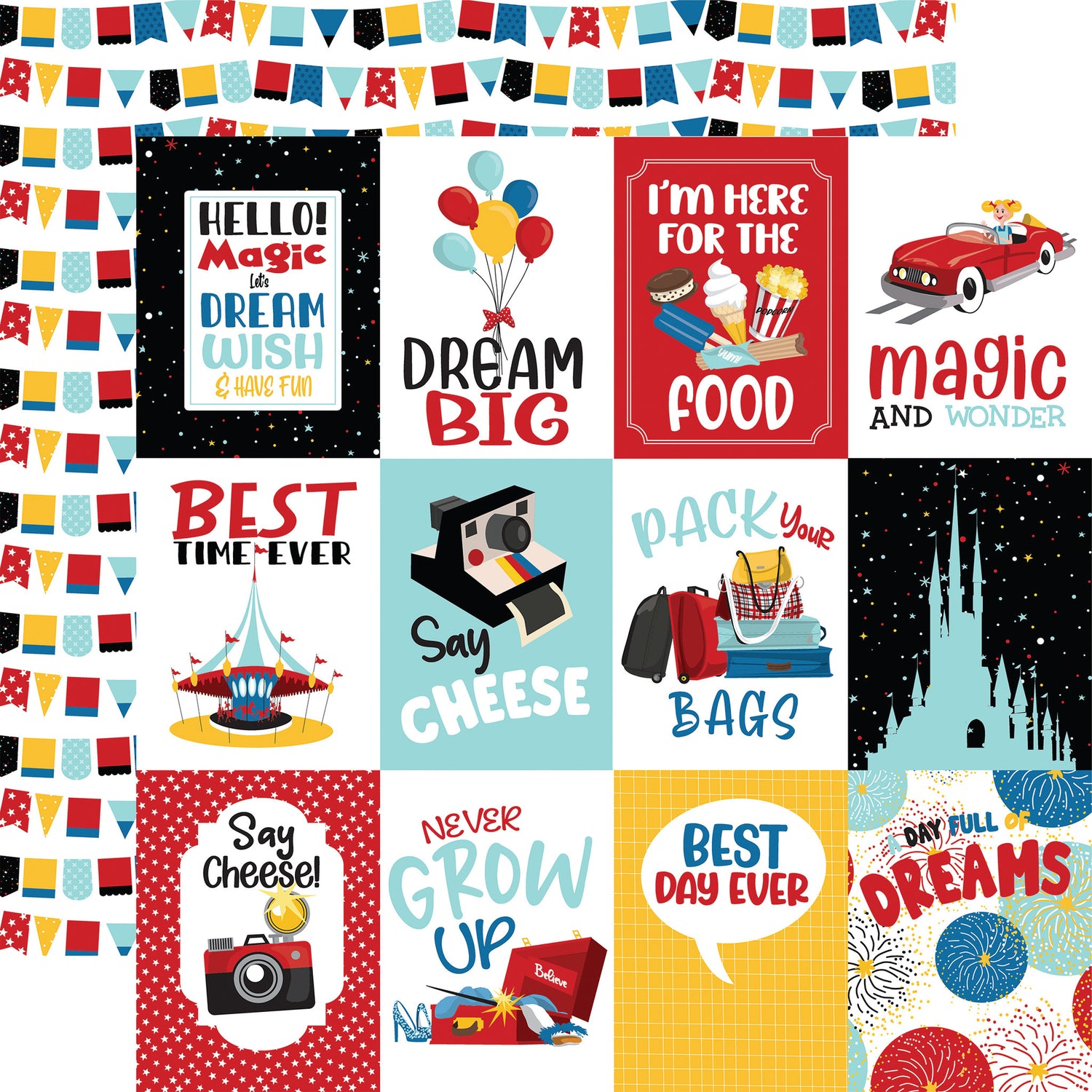 Carta Bella BELIEVE IN MAGIC 12"X12" Scrapbook Paper