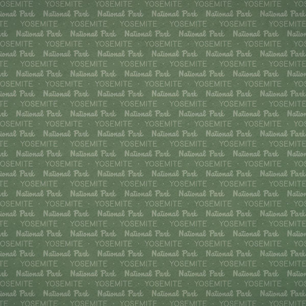 Scrapbook Customs NATIONAL PARK MAP AND WORDS 12"X12" Scrapbook Paper