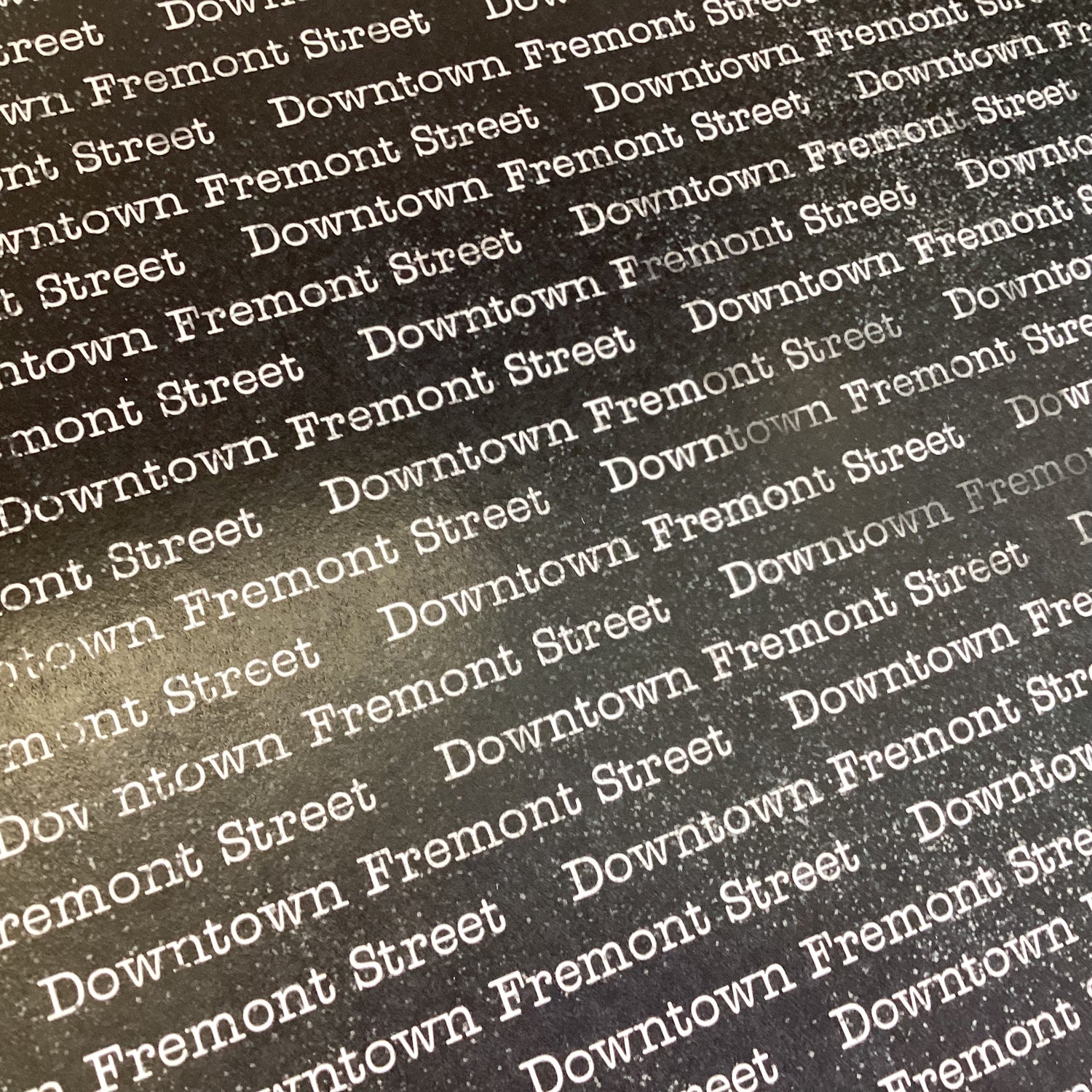 Word Background DOWNTOWN FREMONT STREET 12"X12" Scrapbook Paper