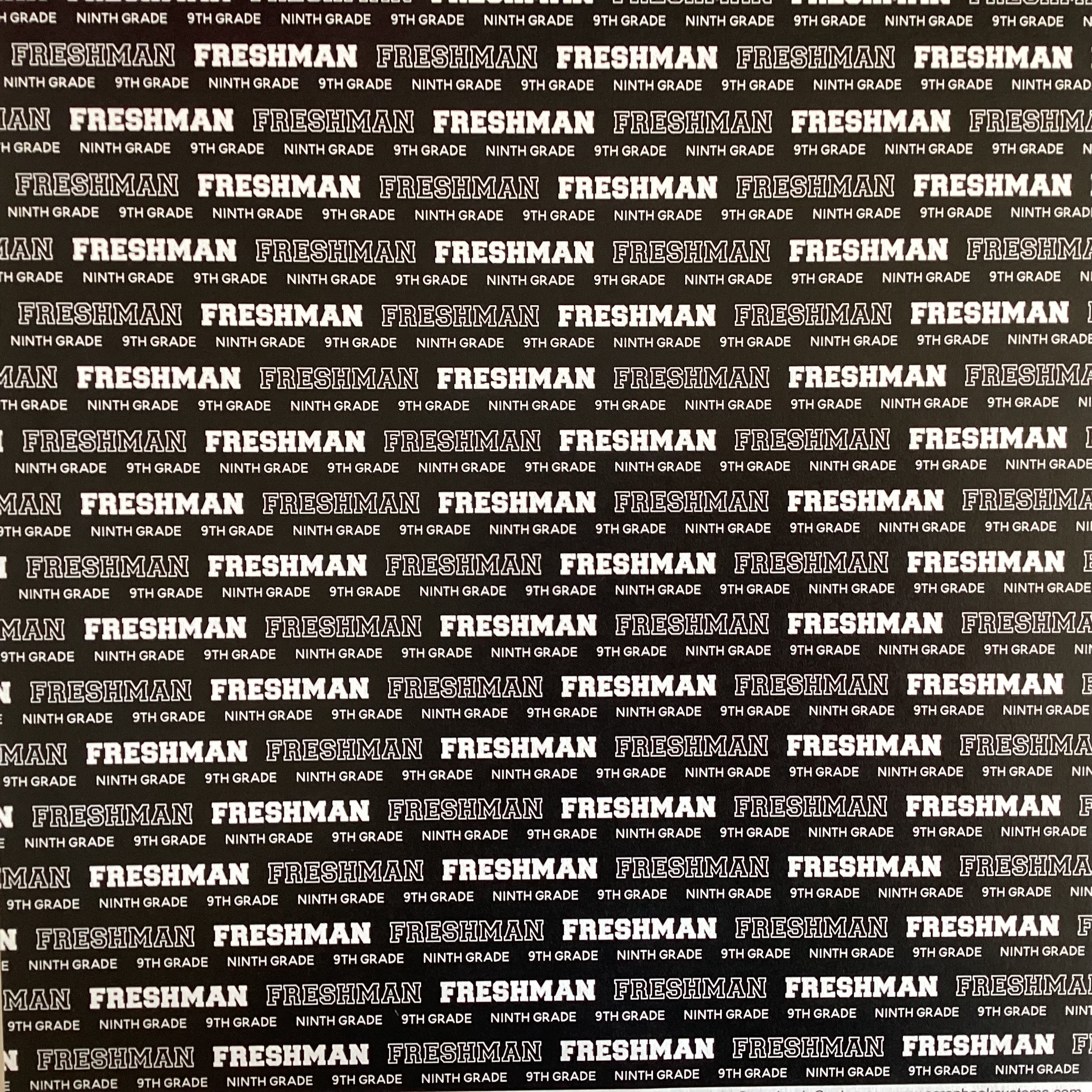 FRESHMAN PRIDE School 12"X12" Scrapbook Paper