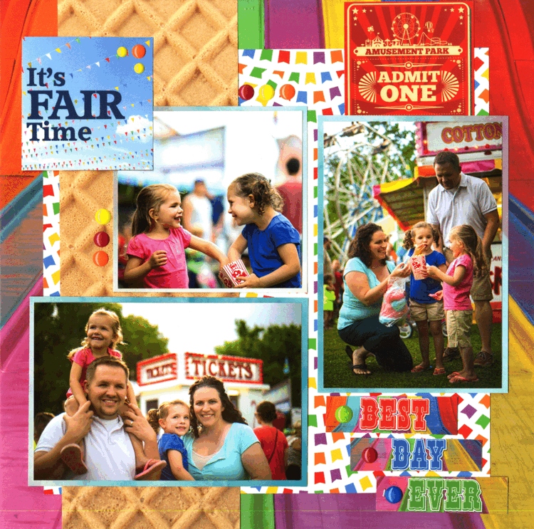 Reminisce COUNTY FAIR 12"X12" Scrapbook Kit 9pc