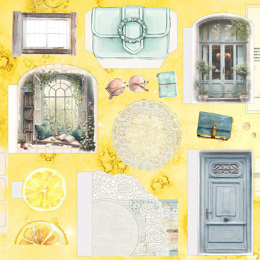 Asuka Studio Good Life Shine UNSTOPPABLE 12X12 Scrapbook Paper