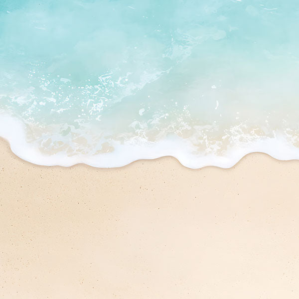 Scrapbook Customs BEACH WAVE 12X12 Scrapbook Paper