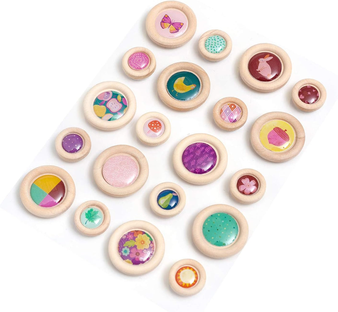 Pink Paislee TRULY GRATEFUL Buttons 20pc.