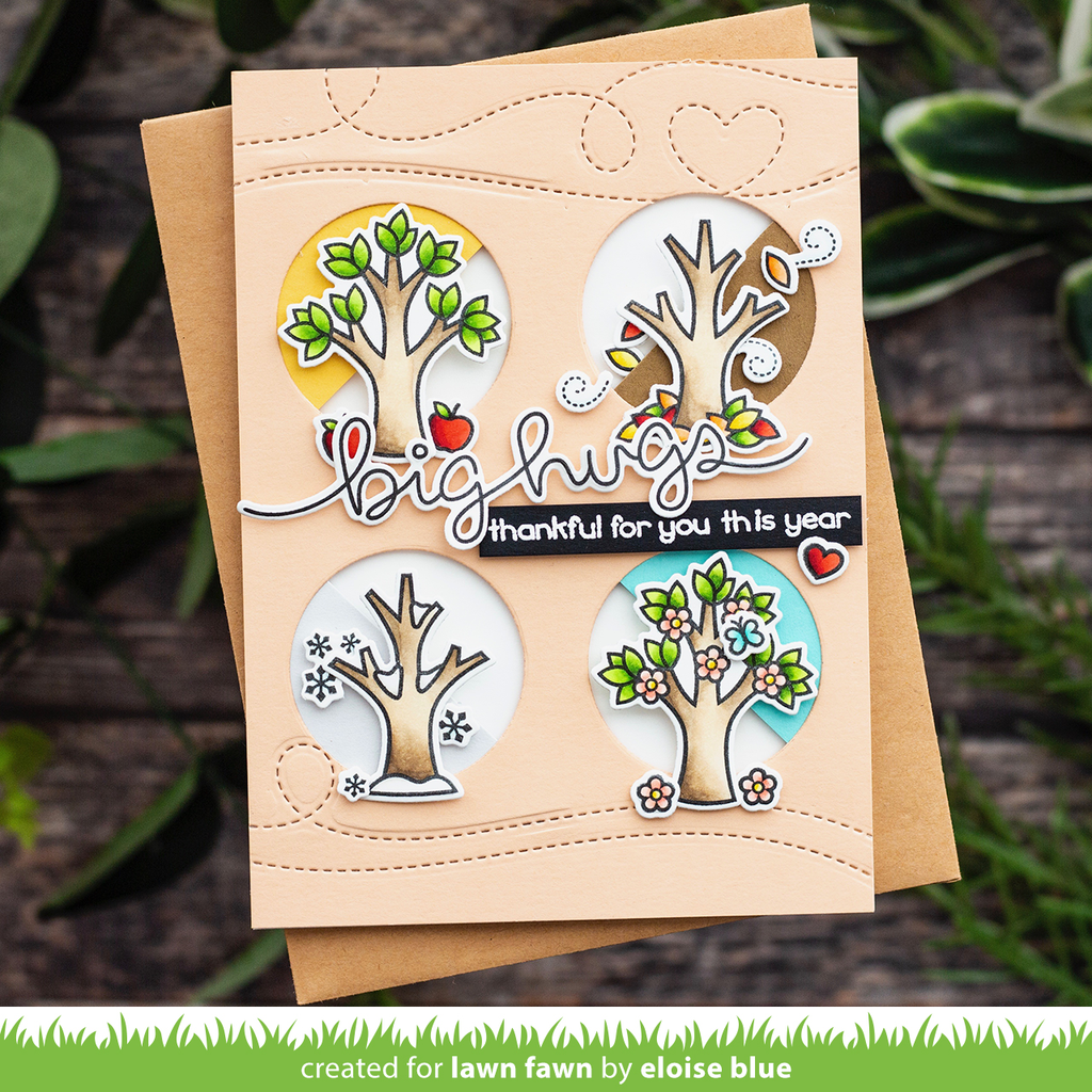 Lawn Fawn TREE BEFORE ‘N AFTERS Stamp & Die Set