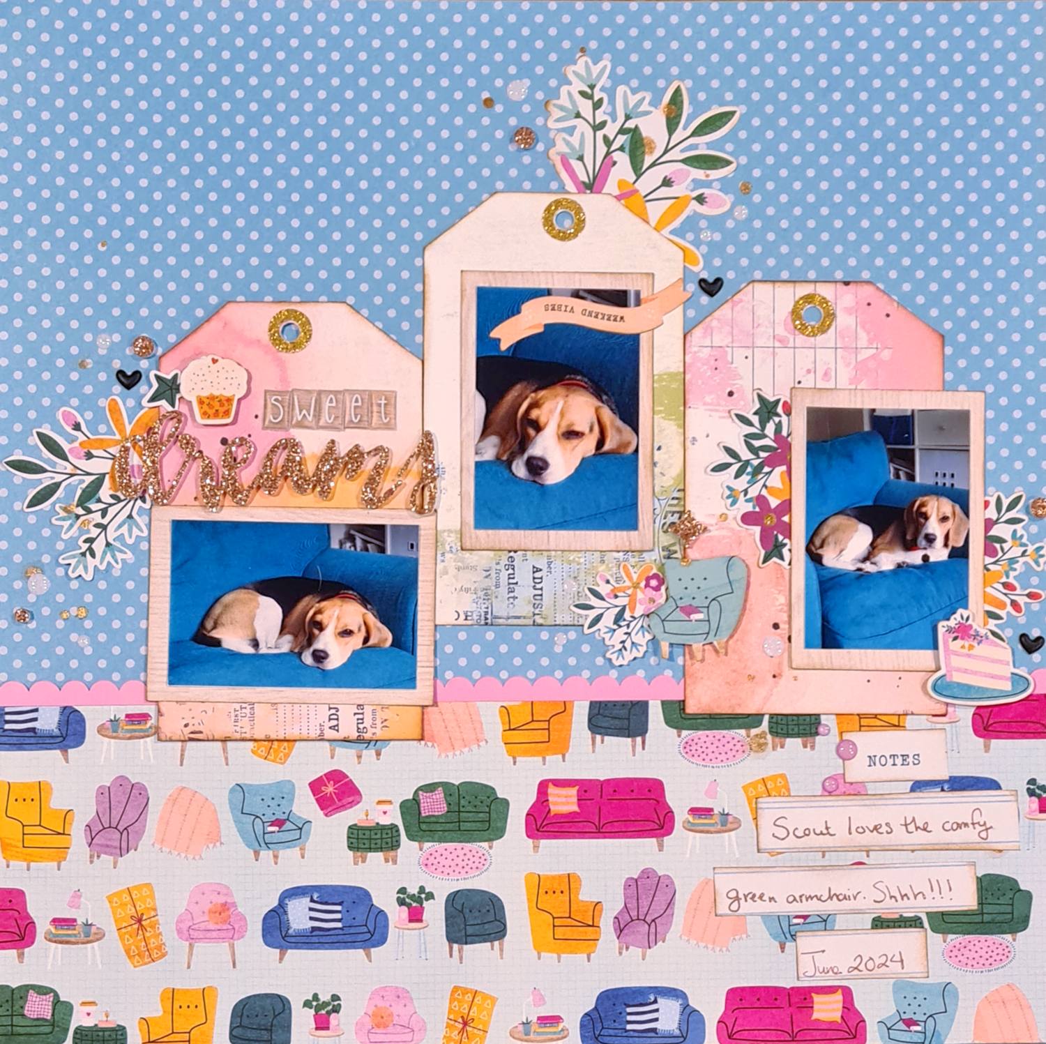 Shimelle REASONS TO SMILE 12"X12" Paper Pad 48pc