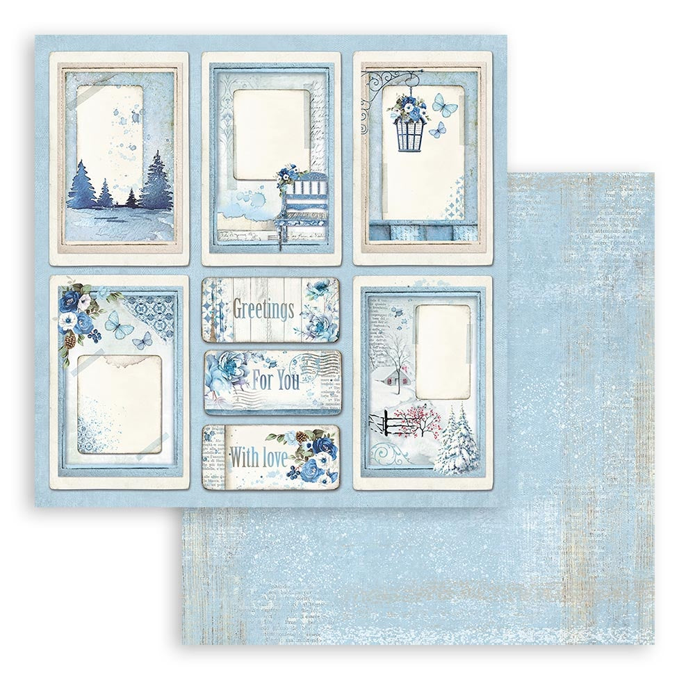 Stamperia BLUE LAND 12"X12" Scrapbook Paper Pack