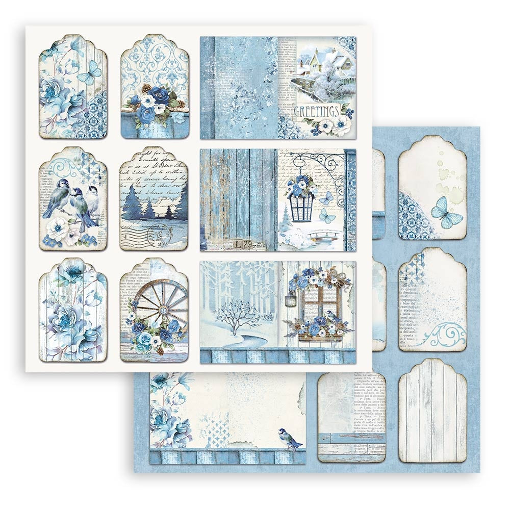 Stamperia BLUE LAND 12"X12" Scrapbook Paper Pack
