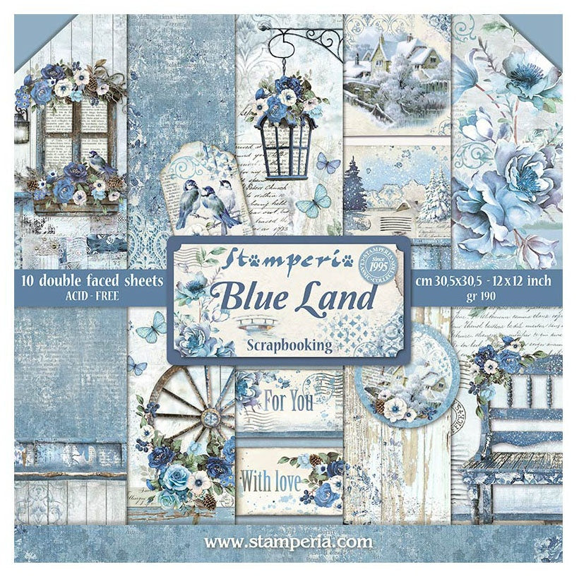 Stamperia BLUE LAND 12"X12" Scrapbook Paper Pack