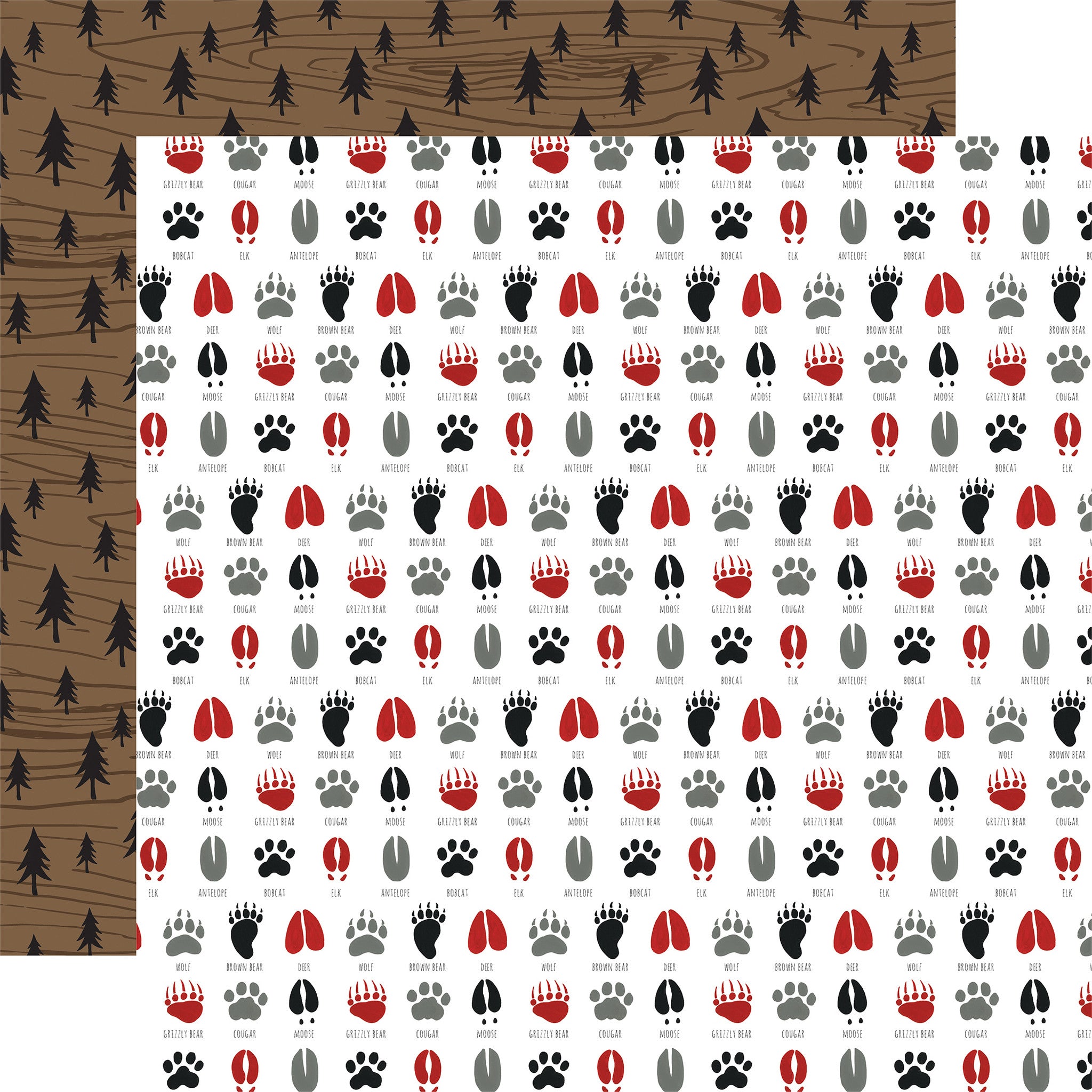 Echo Park LET’S LUMBERJACK Collection 12"X12" Scrapbook Paper