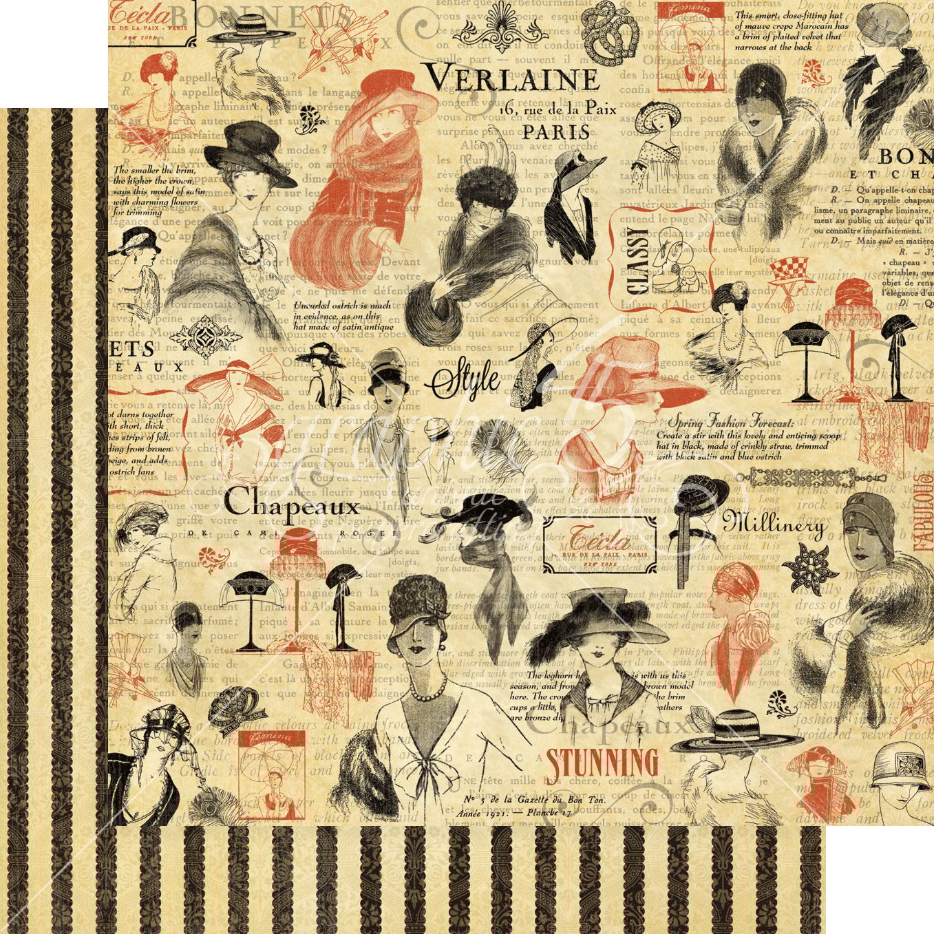 Graphic 45 COUTURE DELUXE COLLECTOR’S EDITION 12”X12” Scrapbook Set