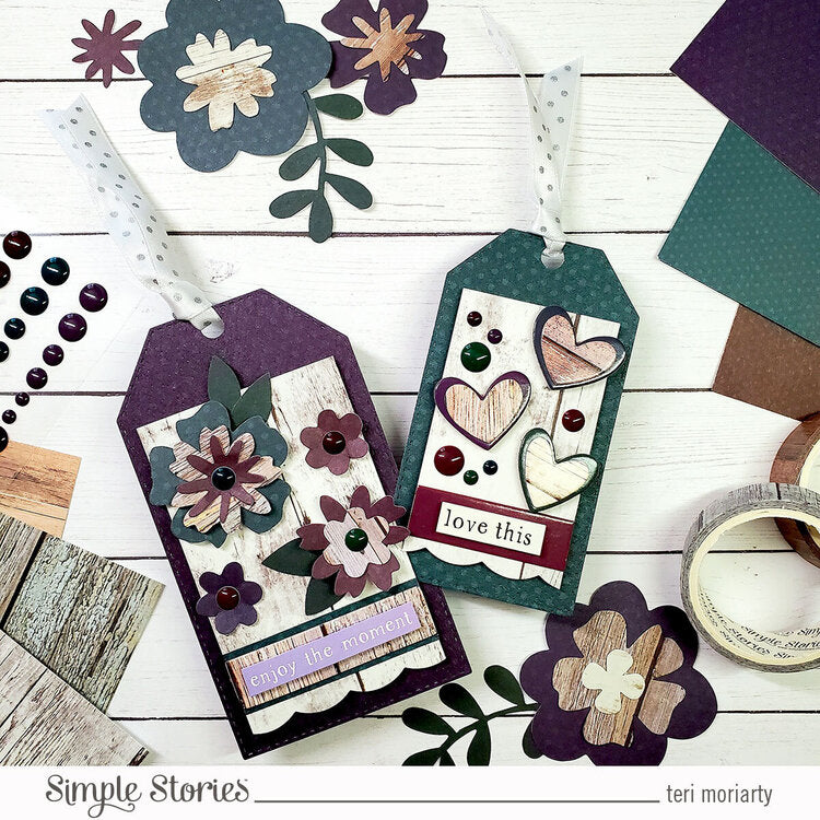 Simple Stories COLORVIBE WOODS Washi Tape 6 Rolls