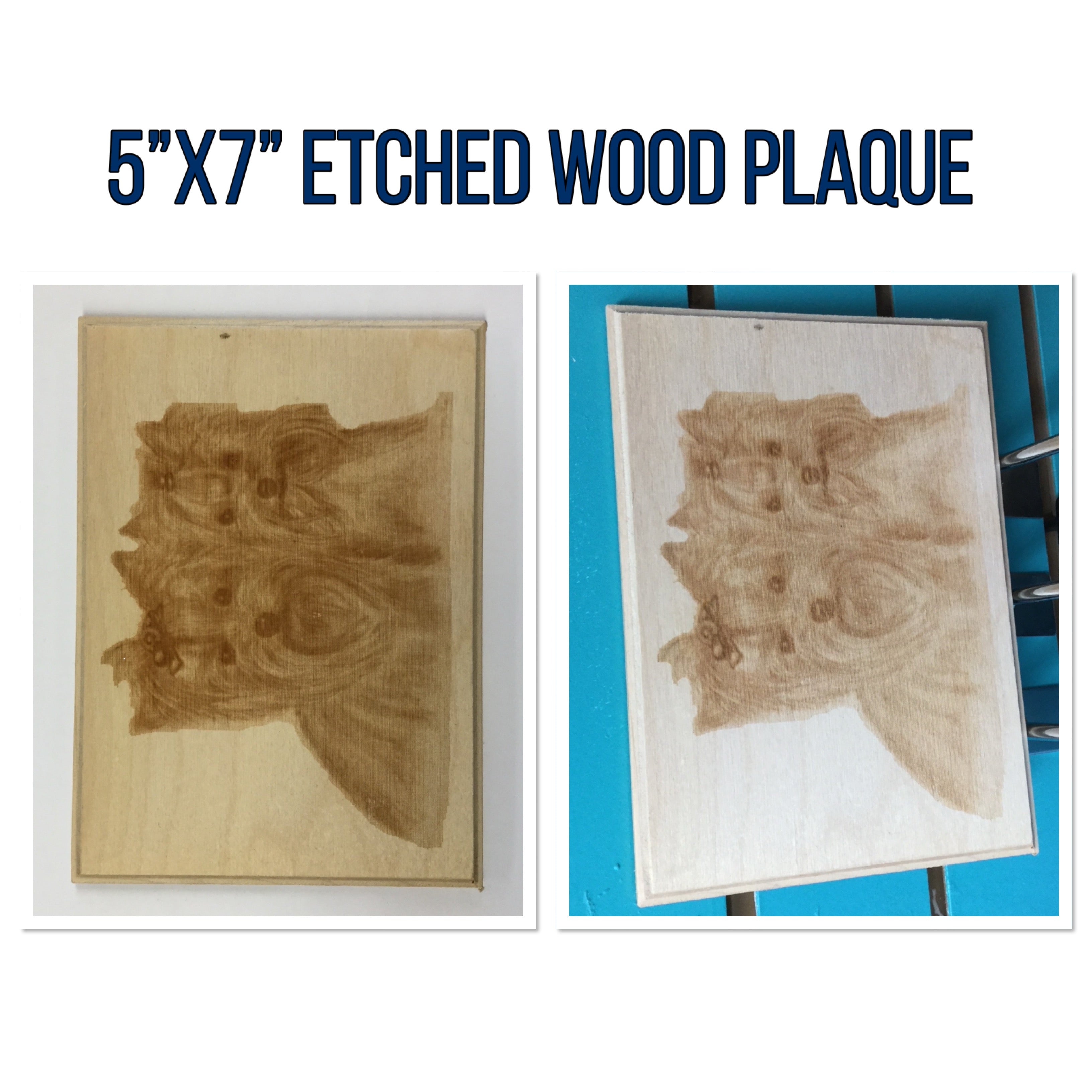 ETCHED WOOD PLAQUE Wall Art Sign Home Decor