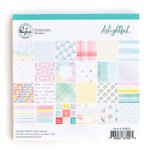 Pinkfresh Studio DELIGHTFUL 6X6 24 paper pack